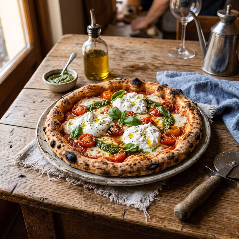 Pizza Burrata & Pesto